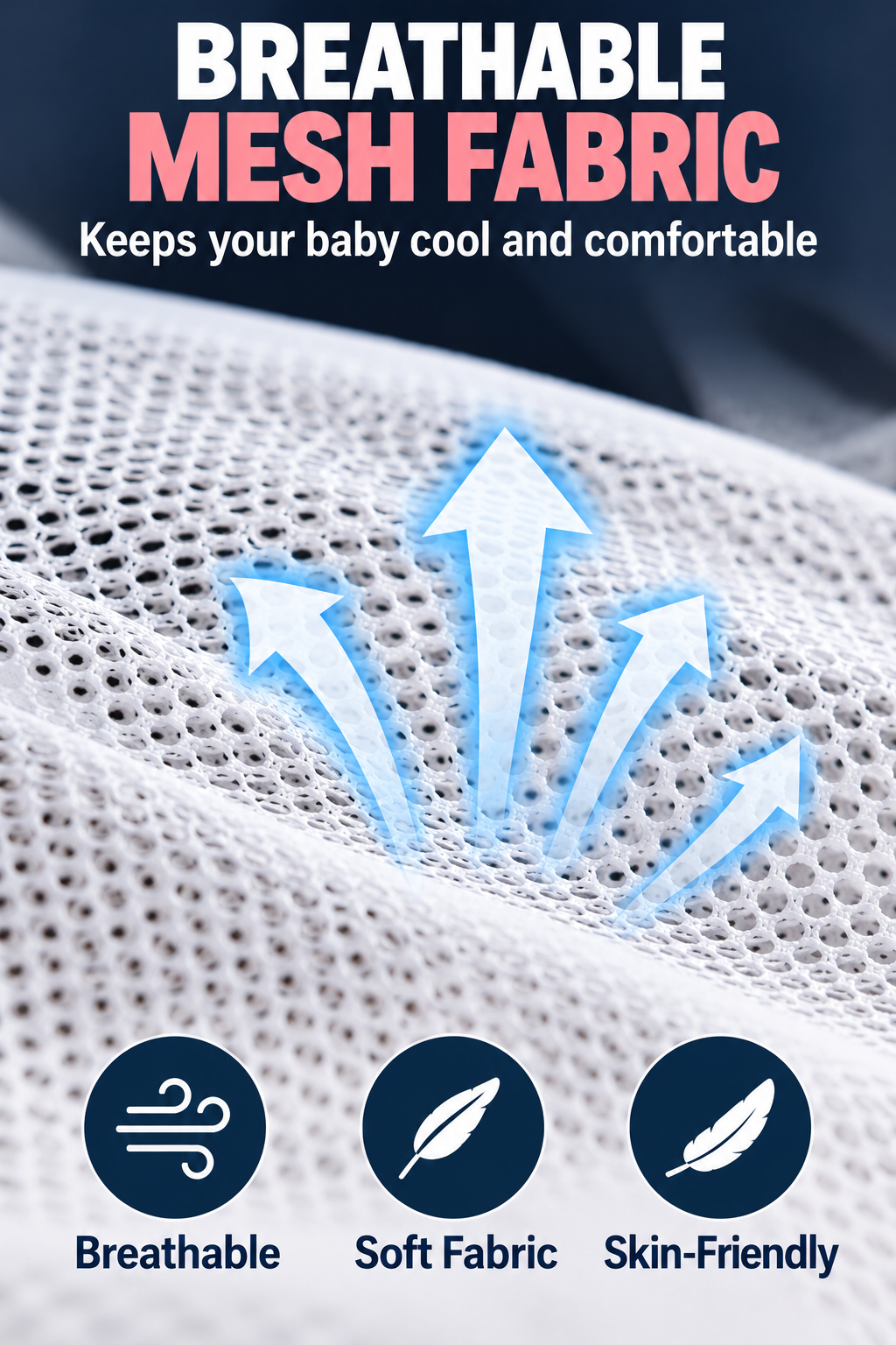 Adjustable Baby Sling Carrier – Breathable Mesh Baby Holder