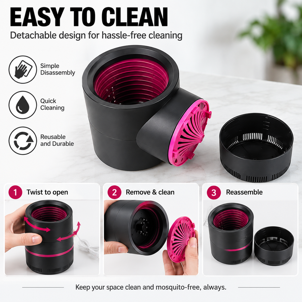 USB Mosquito Killer Lamp – UV Insect Trap with Suction Fan