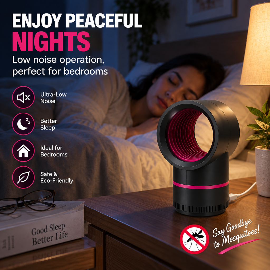 USB Mosquito Killer Lamp – UV Insect Trap with Suction Fan