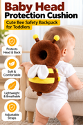 Baby Head Protection Cushion – Cute Bee Safety Backpack for Toddlers
