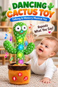Dancing Cactus Toy with LED Lights – Talking & Mimicry Musical Toy