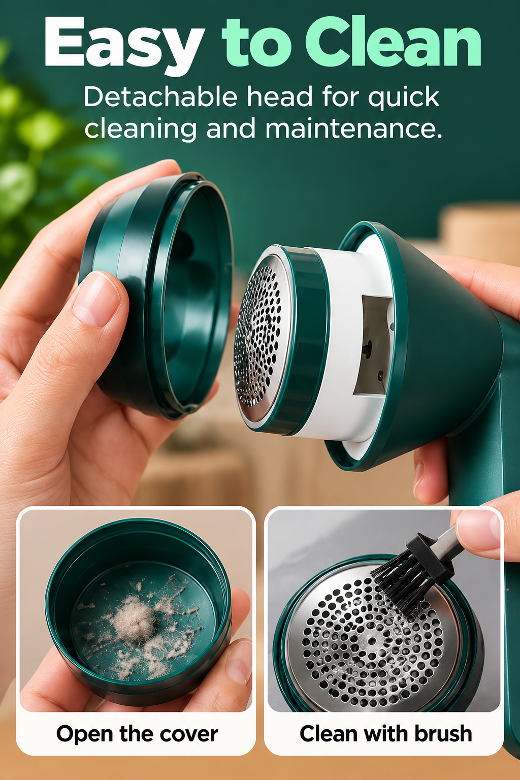 Rechargeable Electric Lint Remover & Fabric Shaver – Portable Clothes Fuzz Remover