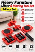 Heavy Furniture Lifter & Moving Tool Set – 5-Piece 360° Rotating Furniture Rollers